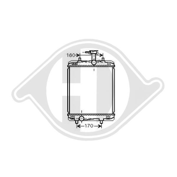 DCM3273 DIEDERICHS Радиатор, охлаждение двигателя