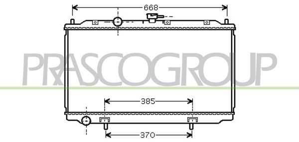 DS422R002 PRASCO Радиатор, охлаждение двигателя