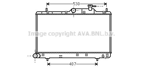 HYA2307 AVA QUALITY COOLING Радиатор, охлаждение двигателя