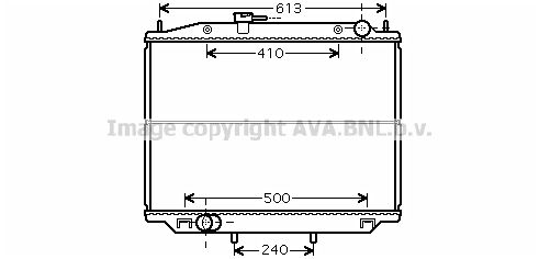 DN2265 AVA QUALITY COOLING Радиатор, охлаждение двигателя