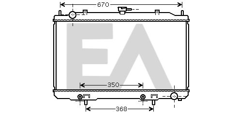 31R18126 EACLIMA Радиатор, охлаждение двигателя