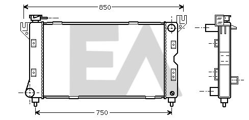 31R12021 EACLIMA Радиатор, охлаждение двигателя