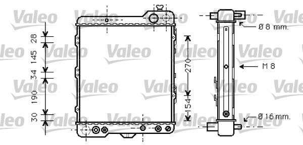 731760 VALEO Радиатор, охлаждение двигателя