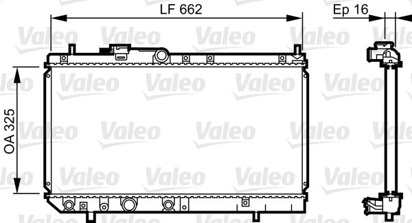 731620 VALEO Радиатор, охлаждение двигателя