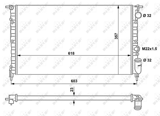 WG1721460 WILMINK GROUP Радиатор, охлаждение двигателя