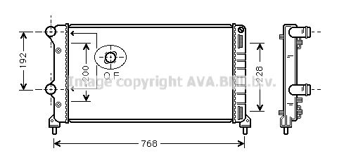 FTA2250 AVA QUALITY COOLING Радиатор, охлаждение двигателя