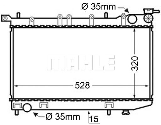 CR128000S MAHLE Радиатор, охлаждение двигателя