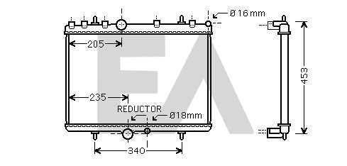 31R55046 EACLIMA Радиатор, охлаждение двигателя