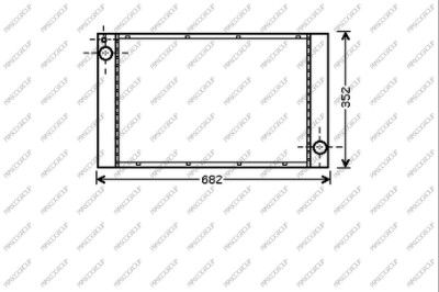 MN308R002 PRASCO Радиатор, охлаждение двигателя