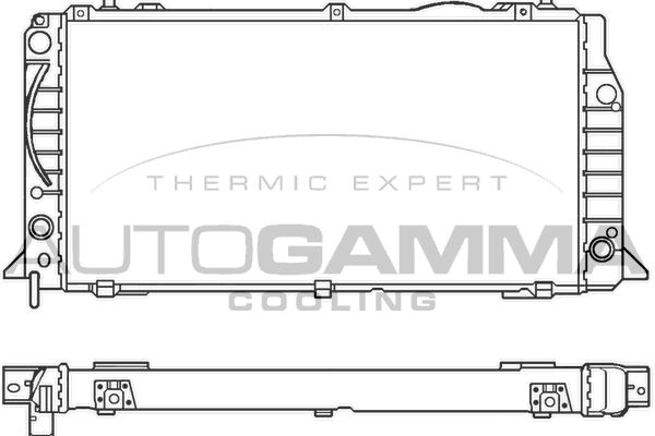 100049 AUTOGAMMA Радиатор, охлаждение двигателя