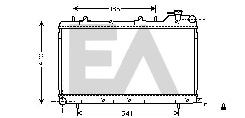 31R68021 EACLIMA Радиатор, охлаждение двигателя