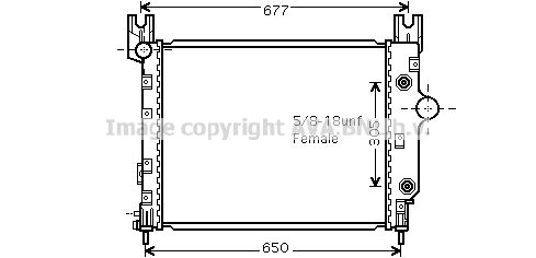 CR2091 AVA QUALITY COOLING Радиатор, охлаждение двигателя