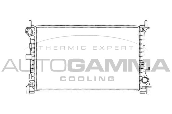 102072 AUTOGAMMA Радиатор, охлаждение двигателя