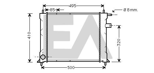 31R05020 EACLIMA Радиатор, охлаждение двигателя