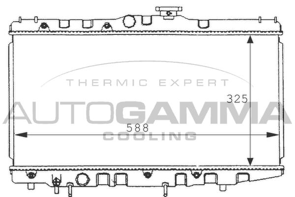 101017 AUTOGAMMA Радиатор, охлаждение двигателя