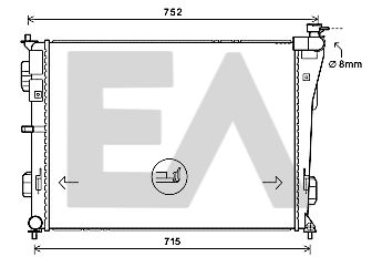 31R28102 EACLIMA Радиатор, охлаждение двигателя