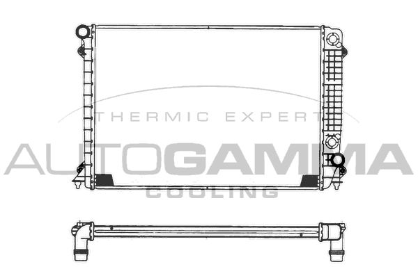 101118 AUTOGAMMA Радиатор, охлаждение двигателя