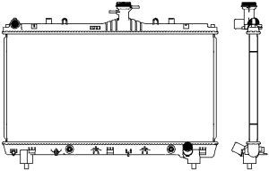 30818505 SAKURA Automotive Радиатор, охлаждение двигателя