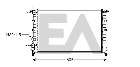 31R60045 EACLIMA Радиатор, охлаждение двигателя