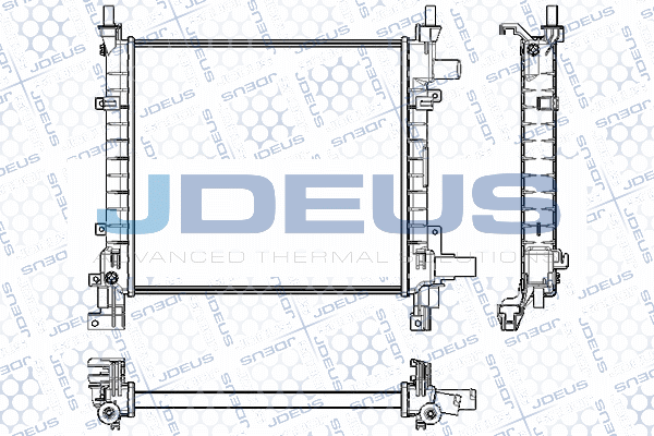 RA0121002 JDEUS Радиатор, охлаждение двигателя