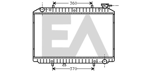 31R18166 EACLIMA Радиатор, охлаждение двигателя