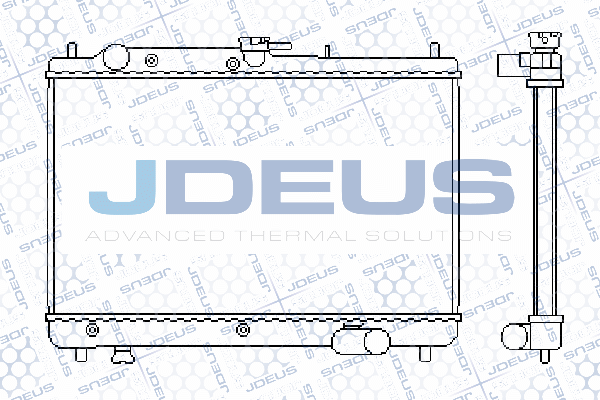 016N11 JDEUS Радиатор, охлаждение двигателя