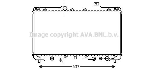 TO2186 AVA QUALITY COOLING Радиатор, охлаждение двигателя