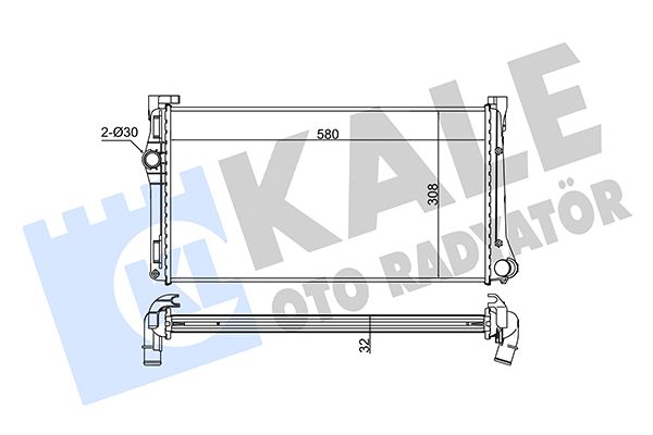 351265 KALE OTO RADYATÖR Радиатор, охлаждение двигателя