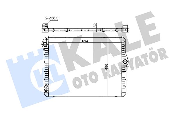 354235 KALE OTO RADYATÖR Радиатор, охлаждение двигателя