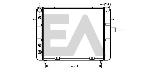 31R54076 EACLIMA Радиатор, охлаждение двигателя