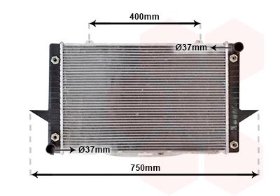 59002093 VAN WEZEL Радиатор, охлаждение двигателя