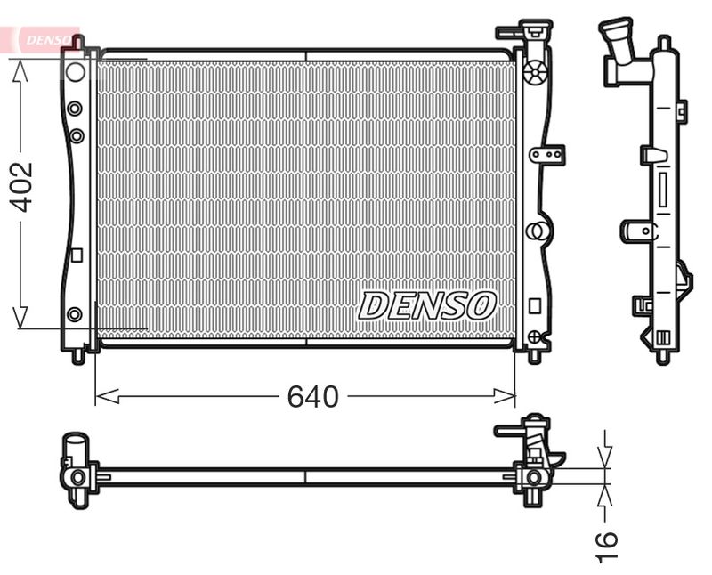 DRM45005 DENSO Радиатор, охлаждение двигателя