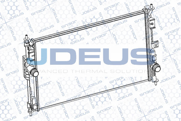 RA0210460 JDEUS Радиатор, охлаждение двигателя