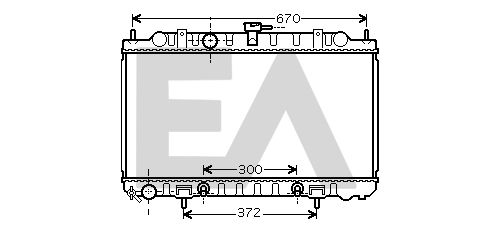 31R18111 EACLIMA Радиатор, охлаждение двигателя