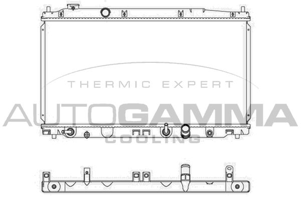 107452 AUTOGAMMA Радиатор, охлаждение двигателя