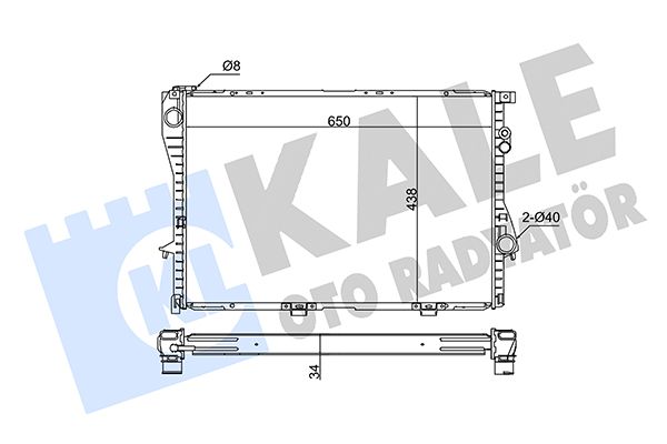 341915 KALE OTO RADYATÖR Радиатор, охлаждение двигателя