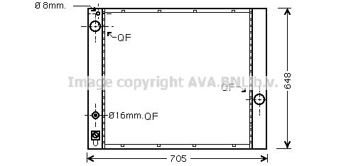 AUA2166 AVA QUALITY COOLING Радиатор, охлаждение двигателя