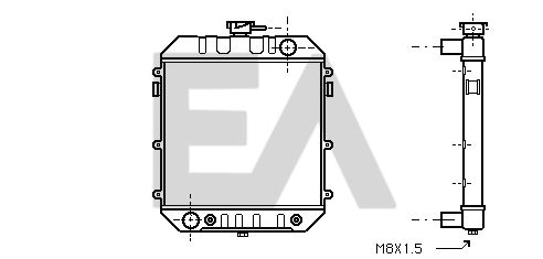 31R54004 EACLIMA Радиатор, охлаждение двигателя