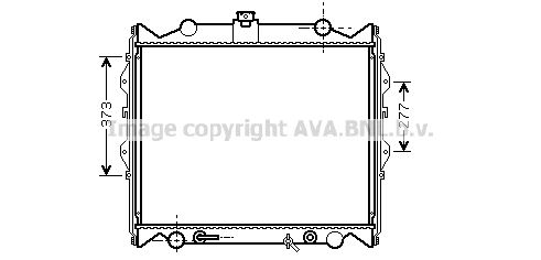 TO2311 AVA QUALITY COOLING Радиатор, охлаждение двигателя