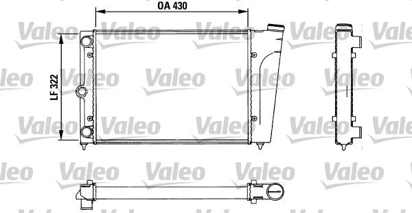 883718 VALEO Радиатор, охлаждение двигателя