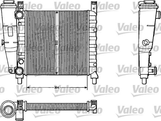 883811 VALEO Радиатор, охлаждение двигателя