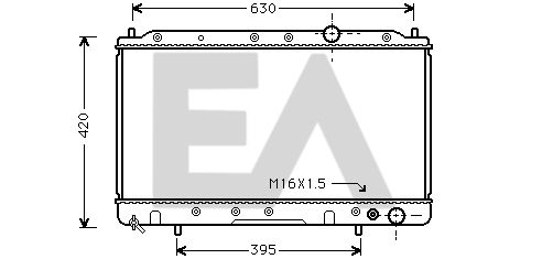 31R51128 EACLIMA Радиатор, охлаждение двигателя