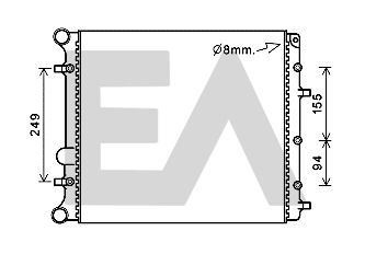 31R77131 EACLIMA Радиатор, охлаждение двигателя