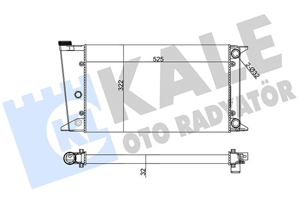 139100 KALE OTO RADYATÖR Радиатор, охлаждение двигателя