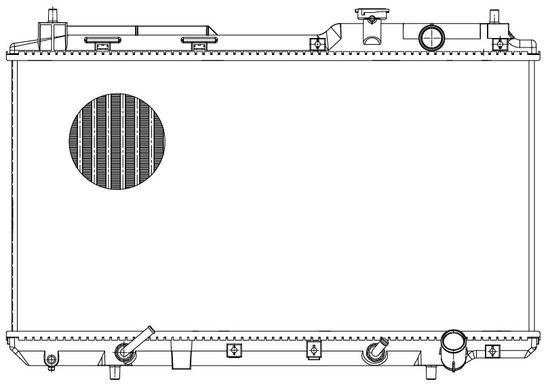 LRc2317 LUZAR Радиатор, охлаждение двигателя
