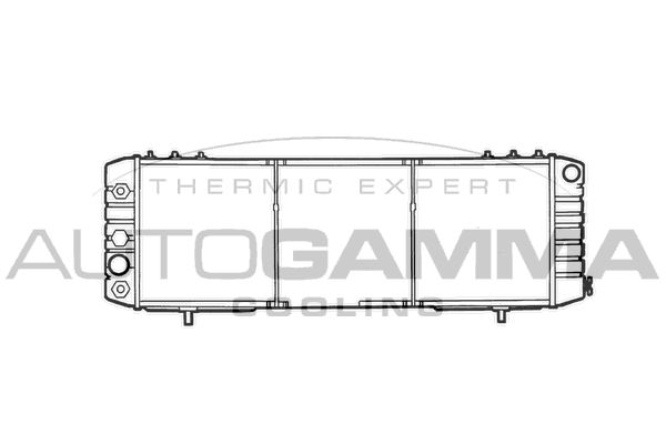 102133 AUTOGAMMA Радиатор, охлаждение двигателя