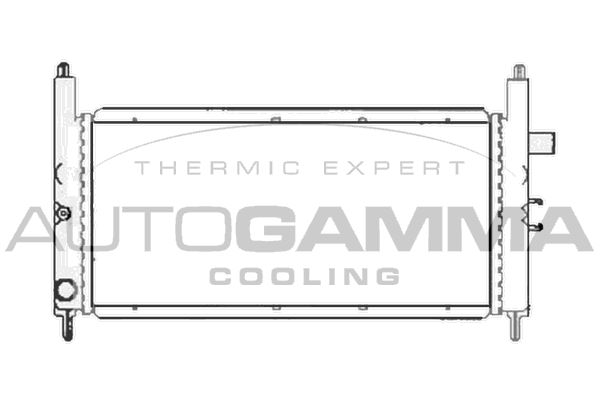 103871 AUTOGAMMA Радиатор, охлаждение двигателя