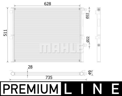 CR2307000P MAHLE Радиатор, охлаждение двигателя