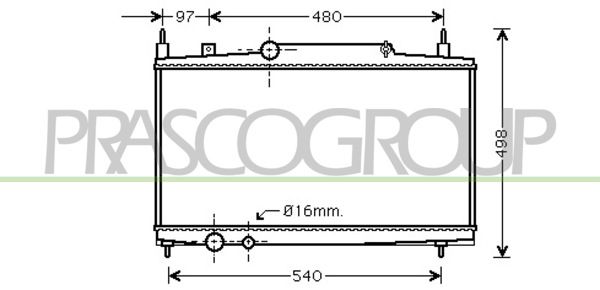 CI520R011 PRASCO Радиатор, охлаждение двигателя