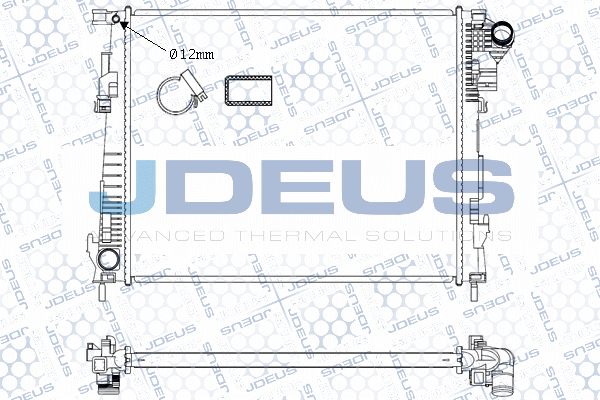 M0230960 JDEUS Радиатор, охлаждение двигателя